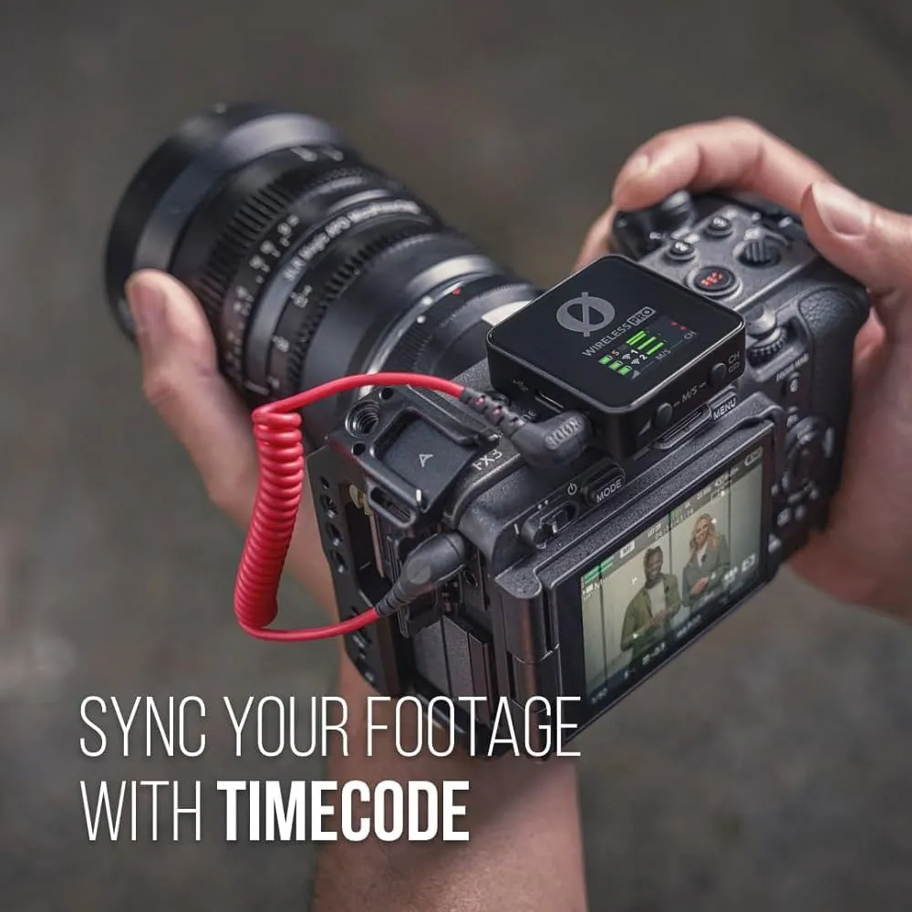 RODE Wireless PRO Compact Wireless Microphone System with Timecode, 32-bit Float On-board Recording, 2 Lavalier Microphones and Smart Charge Case for Filmmaking and Content Creation
