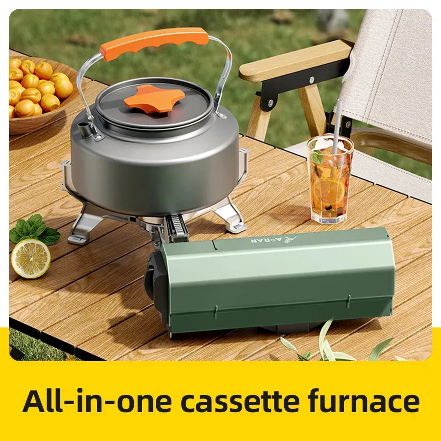 Royaleva Portable Camping Gas Stove - Lightweight Folding Design for Outdoor Cooking