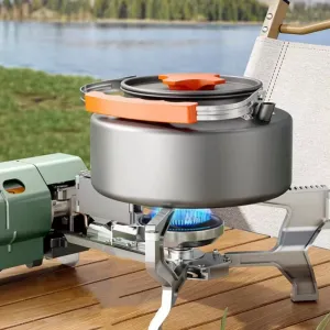 Royaleva Portable Camping Gas Stove - Lightweight Folding Design for Outdoor Cooking