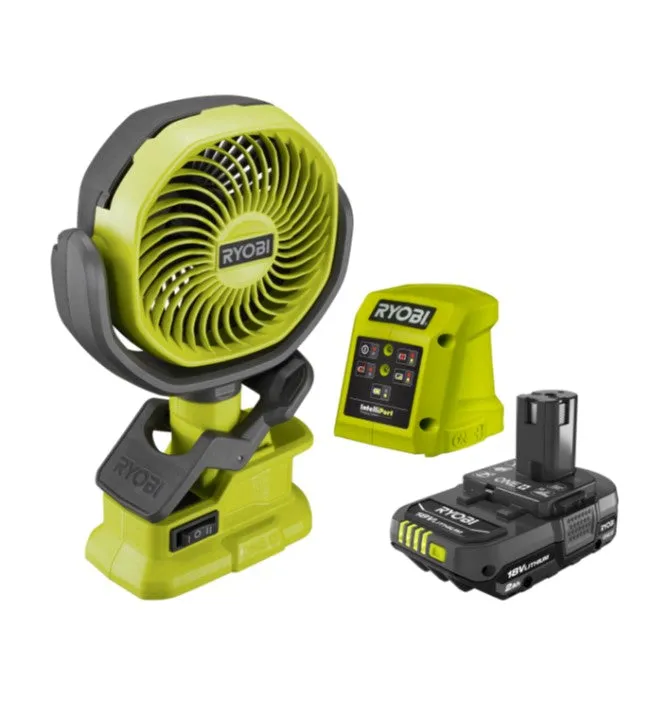 Ryobi 18V ONE  Compact Fan Kit/Compact & Lightweight Design