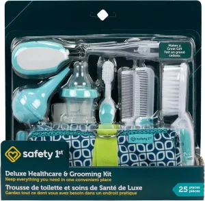 Safety 1st Deluxe Baby Healthcare and Grooming Kit, Arctic Blue, Newborn Baby Essentials, One Size, 25 Pieces