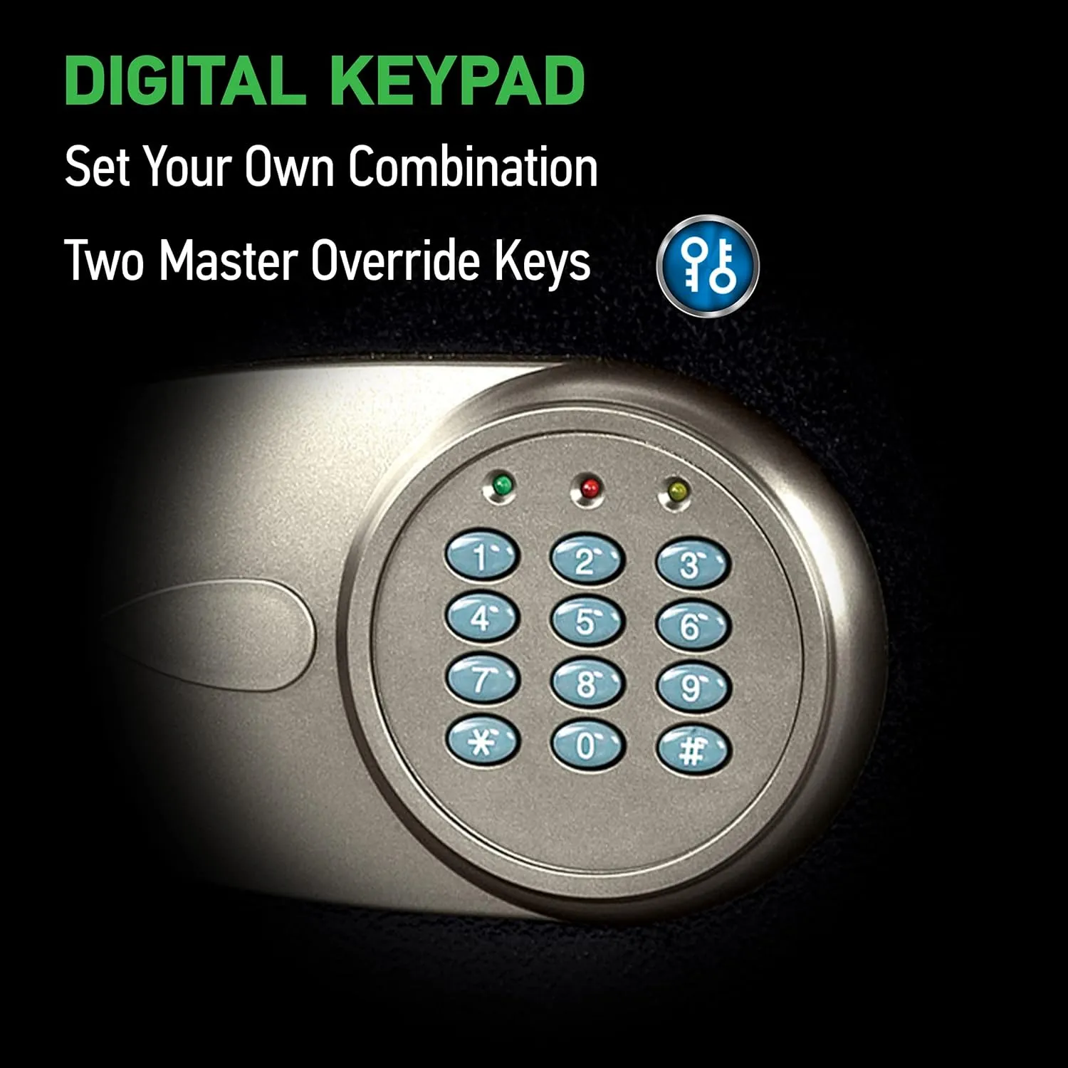 SentrySafe Safe with Digital Keypad Lock, Steel Safe with Interior Lining and Bolt Down Kit for Money, Guns, Electronics, 0.58 Cubic Feet, 8.7 x 13.8 x 9.7 Inches, X055