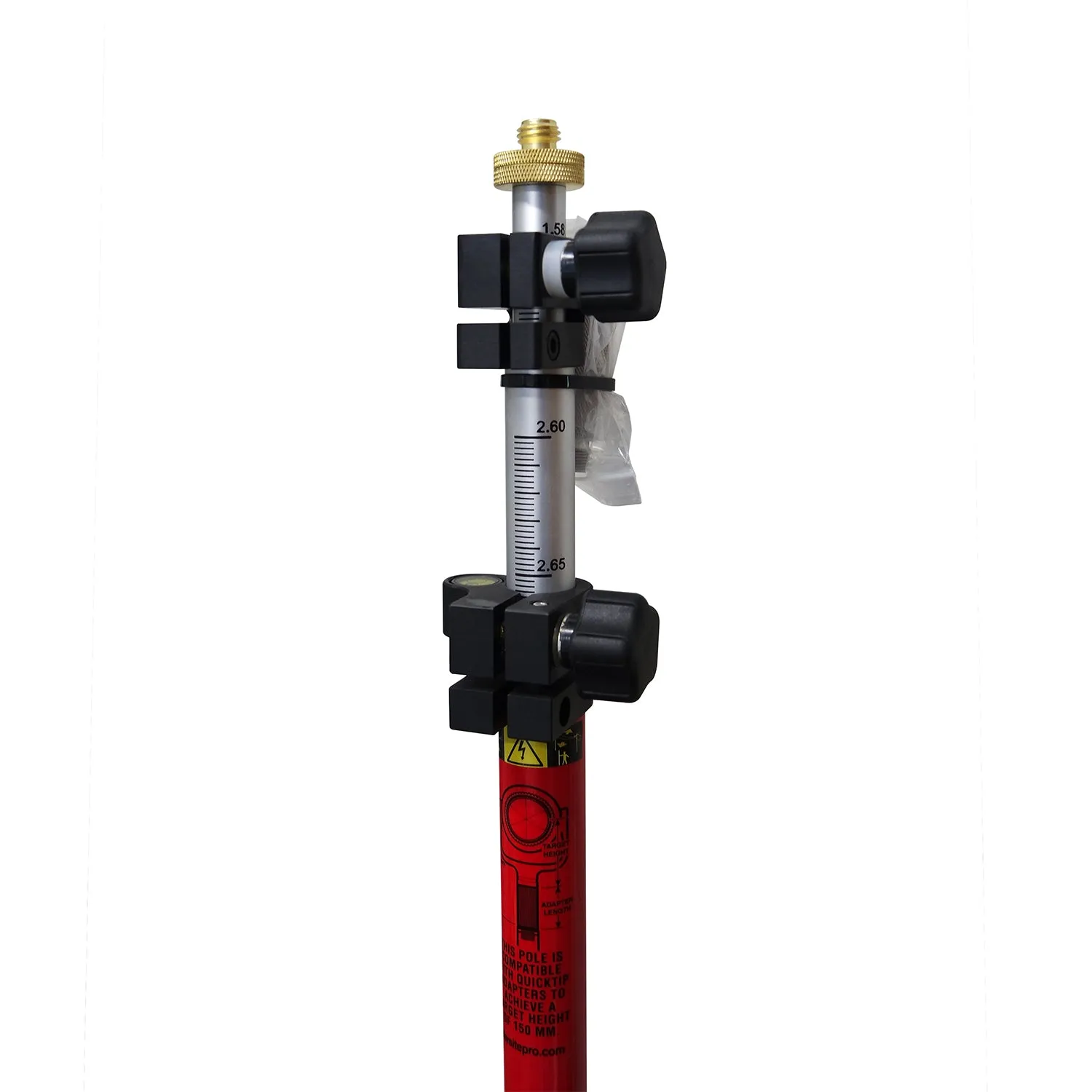 SitePro 12 ft Twist Lock Prism Pole (10ths, Metric)