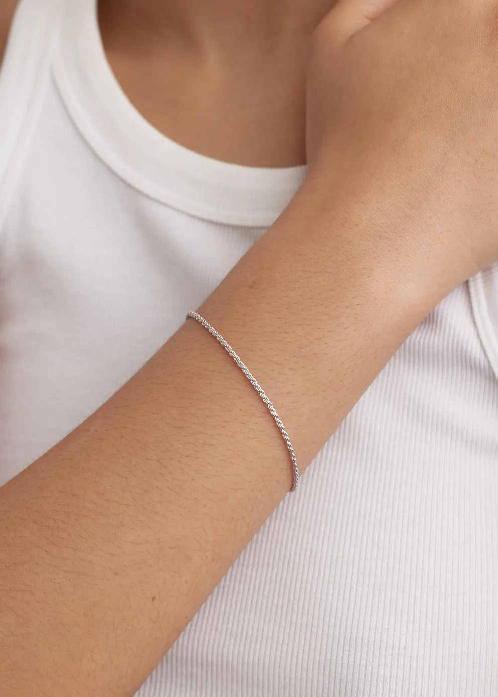 Slim Rope Chain Bracelet