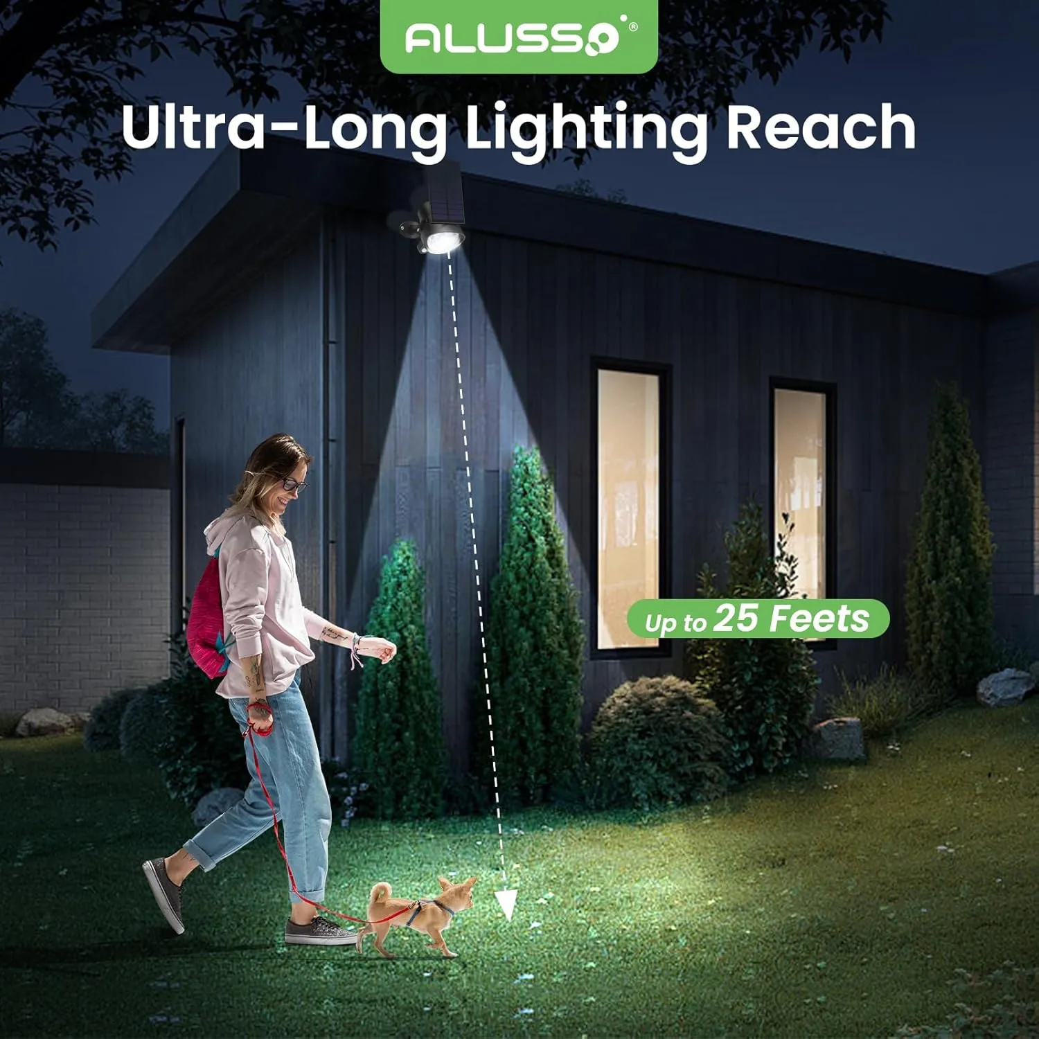 Solar Spot Lights Outdoor Motion Sensor, 3CCT Dimmable Solar Landscape Spotlights, Always On Flag Pole Light, IP65 Waterproof Landscape Lighting for Outside Yard Pathway Garden, 4 Pack