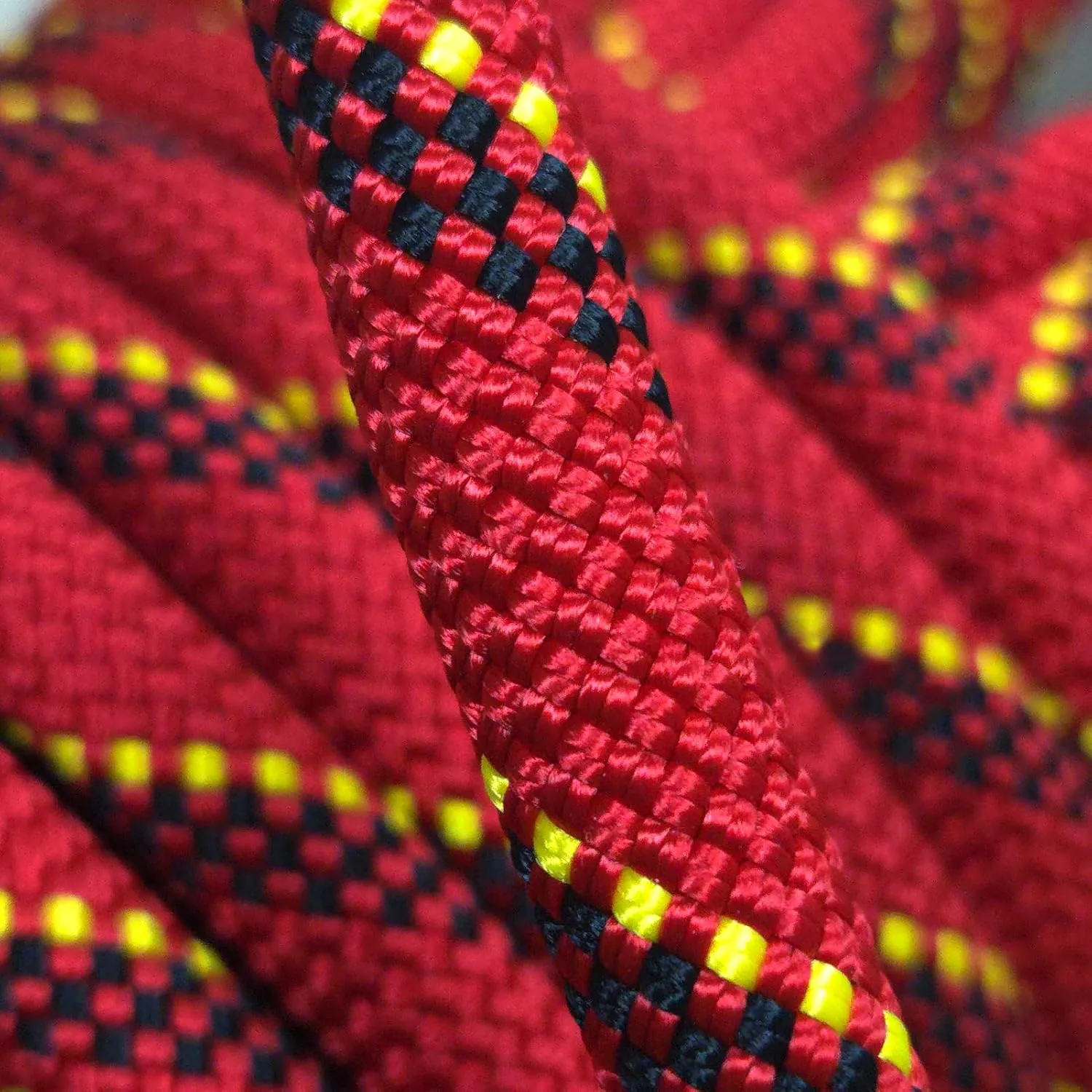 Static Climbing Rope 10.5mm UIAA Static Line Rappelling Rope Nylon Kern Mantle Rope for Escape Rope Rock Climbing, Mountain Tree Climbing, Hauling, Rescue
