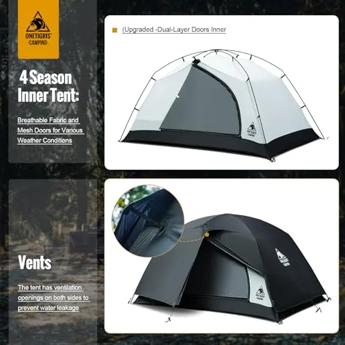 Stella 4 Season Camping Tent Backpacking 2 Person Waterproof