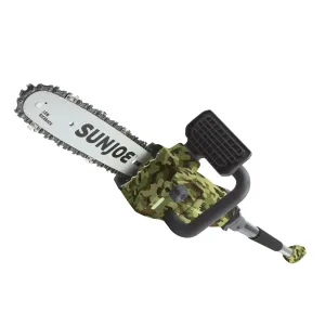 Sun Joe SWJ807E-CMO-RM Electric Convertible Pole Chain Saw | 10 inch | 8.0 Amp (Certified Refurbished, Camo)