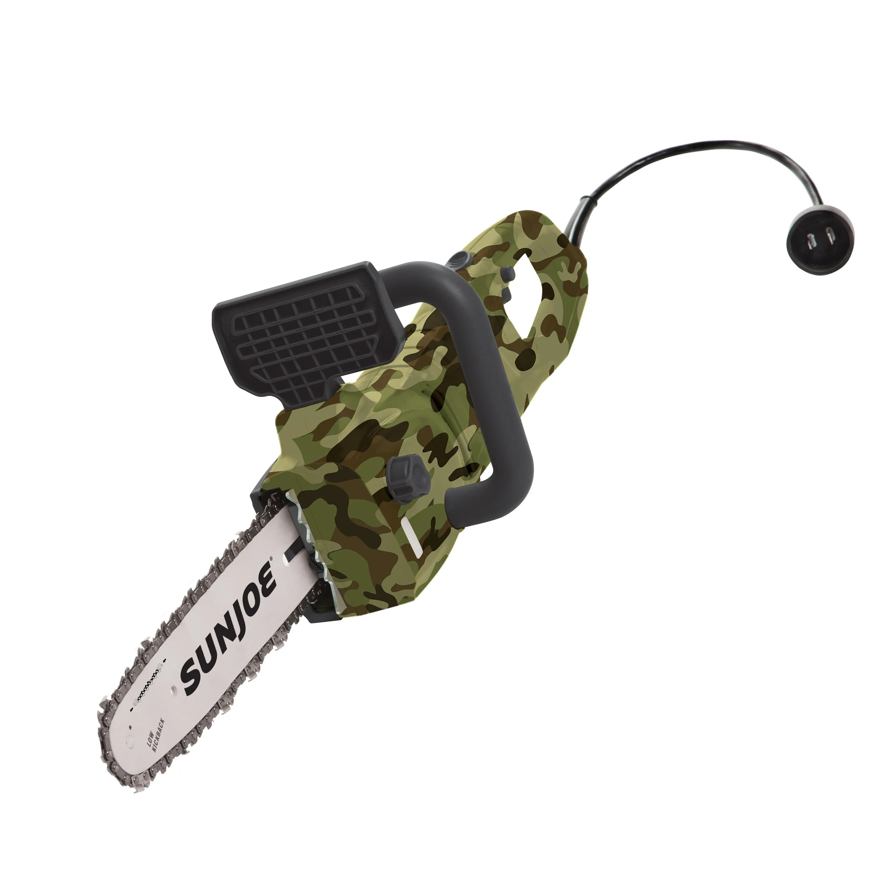 Sun Joe SWJ807E-CMO-RM Electric Convertible Pole Chain Saw | 10 inch | 8.0 Amp (Certified Refurbished, Camo)