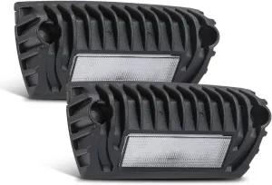SUPAREE Led RV Lights Exterior, 12 Volt Exterior RV Lights, Led RV Porch Light 750 Lumen Black Lighting Fixture Kit Replacement for RVs Trailers Campers -2 PCS