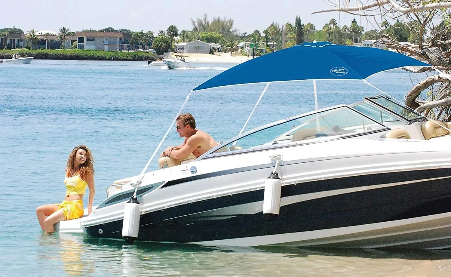 TAYLOR MADE PRODUCTS Anchorshade III Boat Shade 6' x 6', Blue