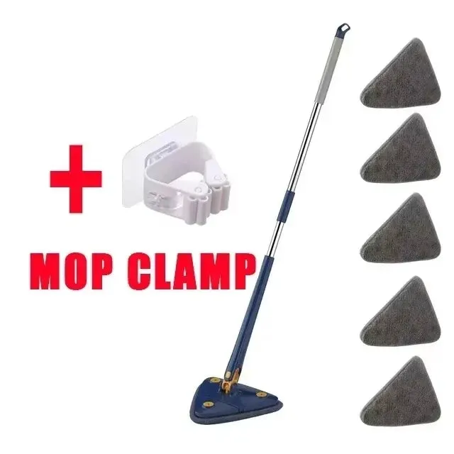 Telescopic Triangle Spin Mop Wet Dry Use