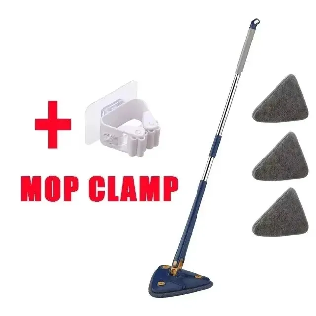 Telescopic Triangle Spin Mop Wet Dry Use