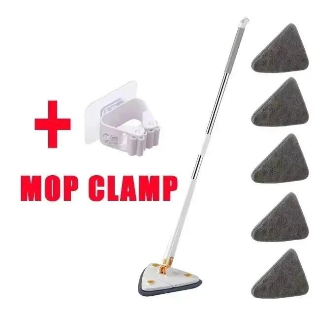 Telescopic Triangle Spin Mop Wet Dry Use