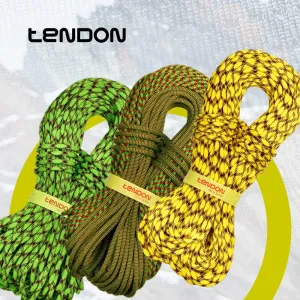TENDON Master 9.7 Bicolor- UIAA Certified Dynamic Rope for Rock Climbing - Dry Treated with Complete Shield Technology (Bicolour 9.7mm x 60m)