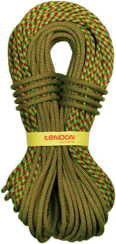 TENDON Master 9.7 Bicolor- UIAA Certified Dynamic Rope for Rock Climbing - Dry Treated with Complete Shield Technology (Bicolour 9.7mm x 60m)