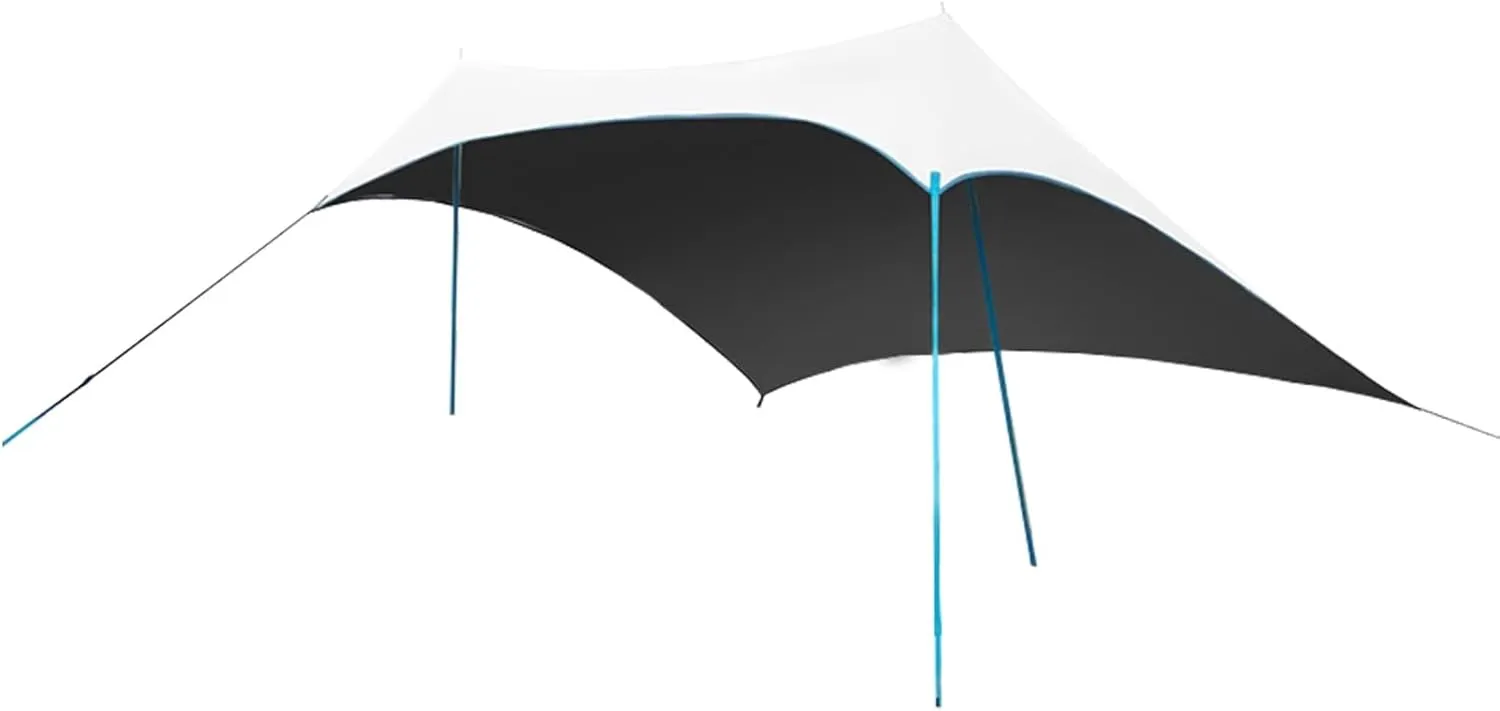 Tent Beach - Portable Beach Shade Tent, Compact Beach Canopy | Outdoor Camping Sun Canopy, 5-8 Person Portable Fishing Sunscreen Canopy for Outdoor Activities, Broad Use Camping Shelter