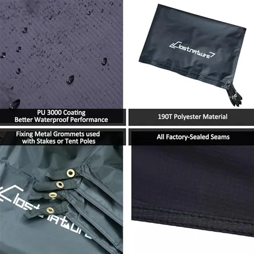 Tent Footprint - Waterproof Camping Tarp, Heavy Duty Tent Floor Saver