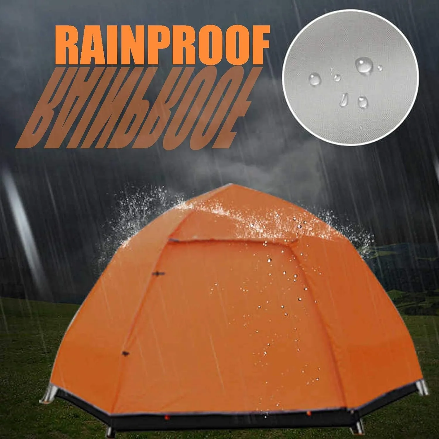 Tent Outdoor Rain Shelter,Pop Up Tent for 3 to 4 Person Automatic Opening Tent Hexagonal,Protected Family Camping Tents,for Camping Backpacking Hiking Beach Outdoor