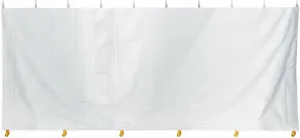 TentandTable Standard Solid Tent Sidewall, 8-Foot by 30-Foot, Waterproof Sidewalls for Commercial Party & Canopy Tents, UV Resistant & Removable, 14oz Translucent Vinyl, Tent Not Included