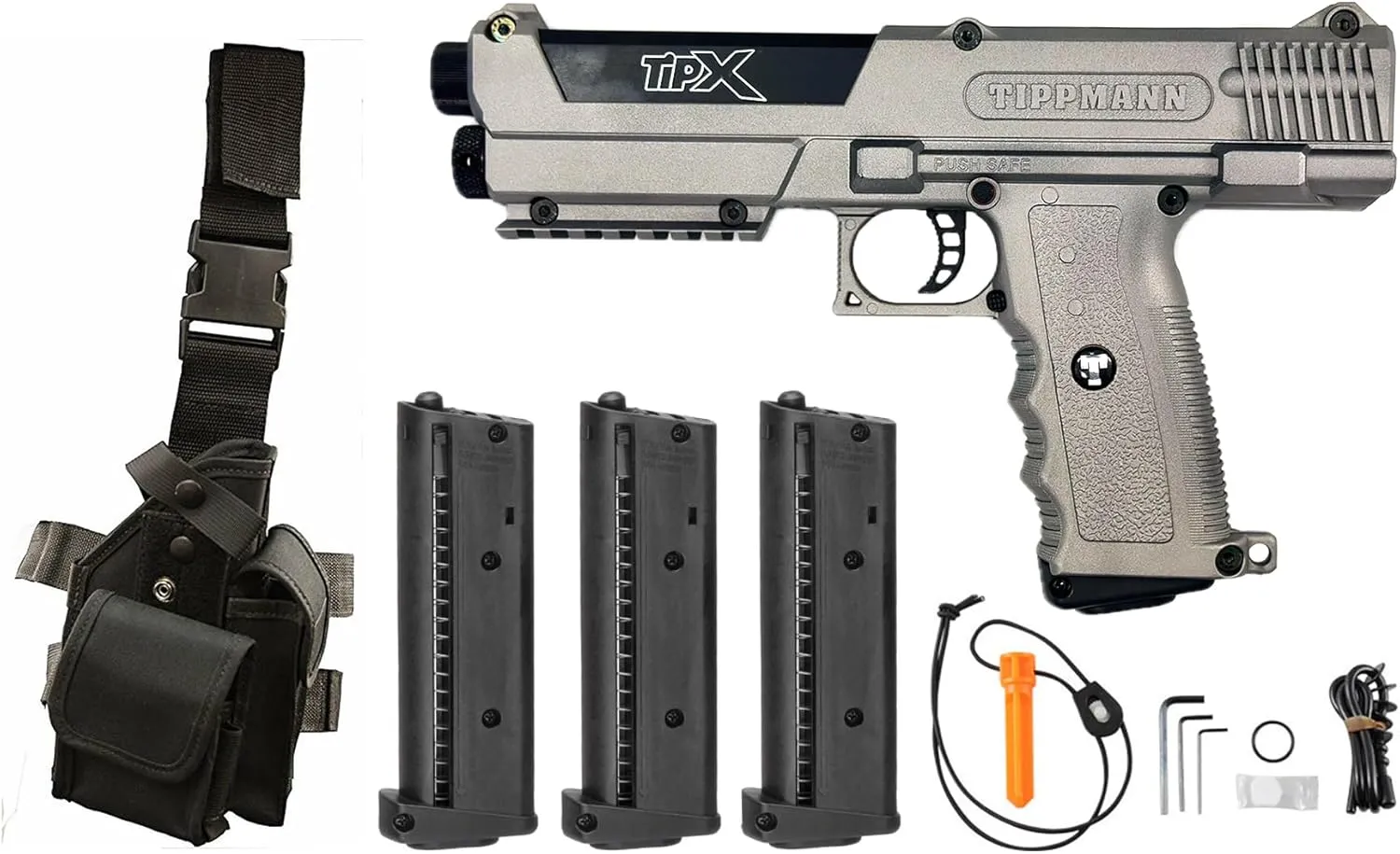 Tippmann TiPX Deluxe Paintball Gun Pistol Kit