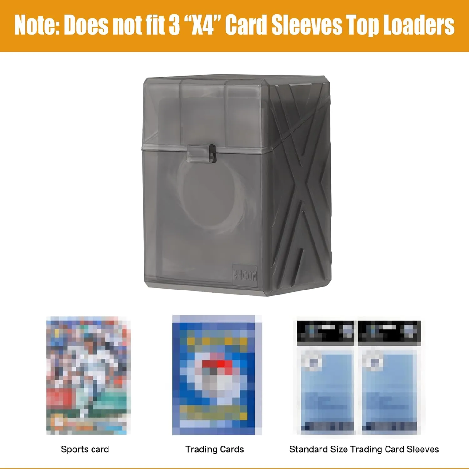 Trading Card Case kit with 12 Deck Boxes,for 2200 Cards.Card Game Organizer Compatible with TCG Deck, Sports Cards, MTG Deck,OCG Deck&Standard Size Card Game.(Cards Not Included) (Black)