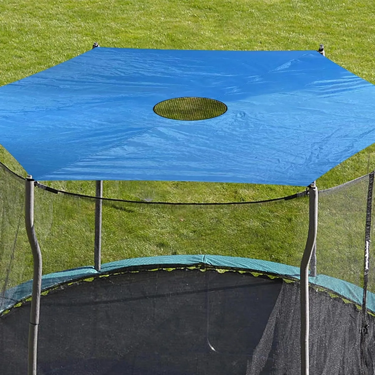 Trampoline Shade Cover, Trampoline Cover Anti-UV Trampoline Sun Shade Cover, 8ft 10ft 12ft 14ft 16ft Trampoline Sun Protection Trampolines Canopy, Waterproof Anti-UV Trampolines Sunshade Accessories