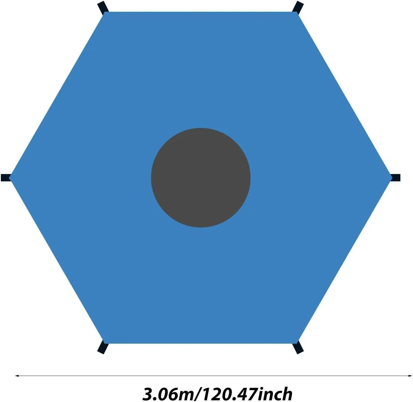 Trampoline Shade Cover, Trampoline Cover Anti-UV Trampoline Sun Shade Cover, 8ft 10ft 12ft 14ft 16ft Trampoline Sun Protection Trampolines Canopy, Waterproof Anti-UV Trampolines Sunshade Accessories