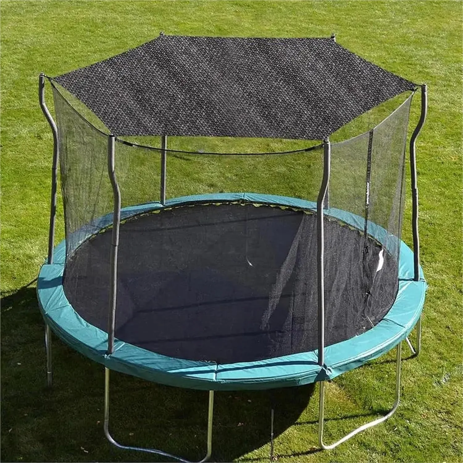 Trampoline Tent 6-14FT Trampoline Sunshade Tent Cover Trampoline Shade Cover Trampoline Protection Cover Compatible with 6-bar and 8-bar Models