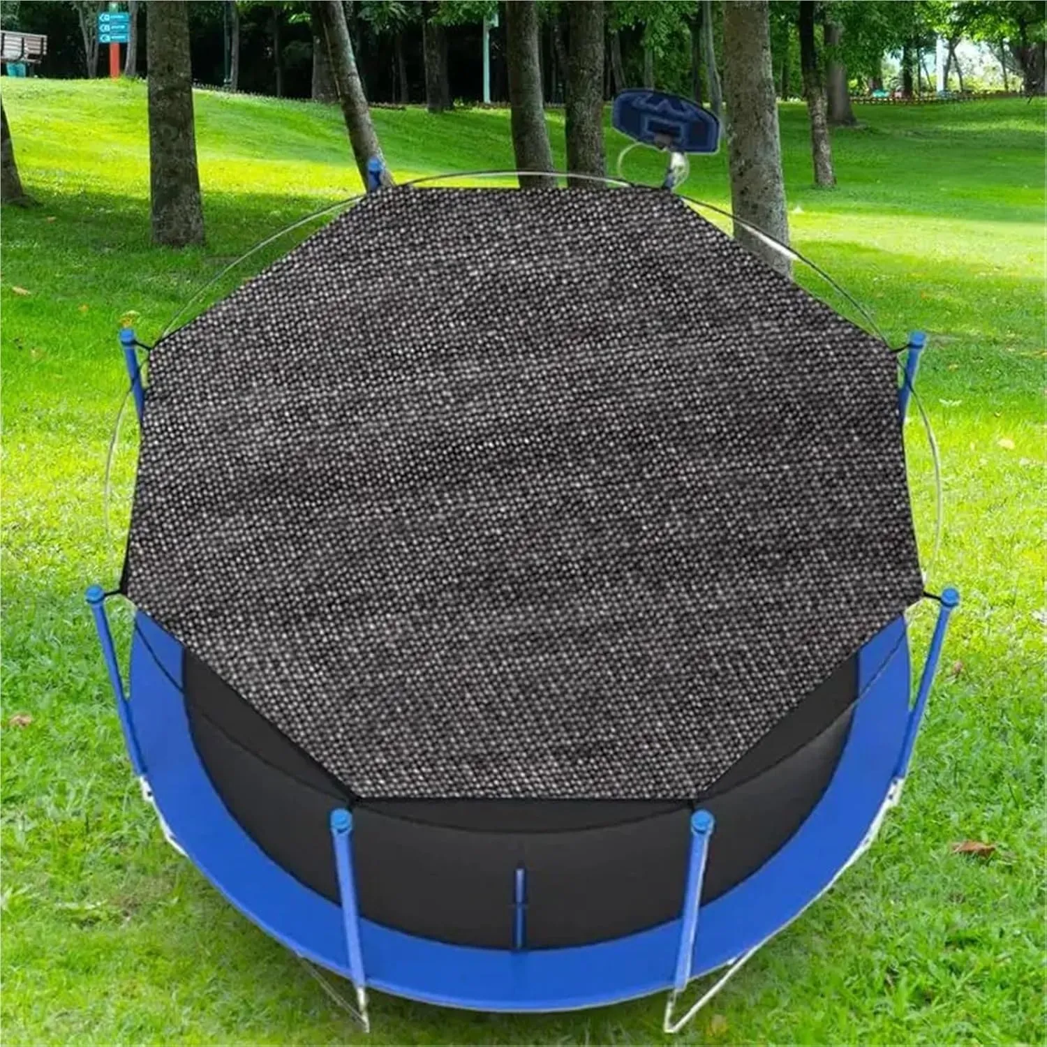 Trampoline Tent 6-14FT Trampoline Sunshade Tent Cover Trampoline Shade Cover Trampoline Protection Cover Compatible with 6-bar and 8-bar Models