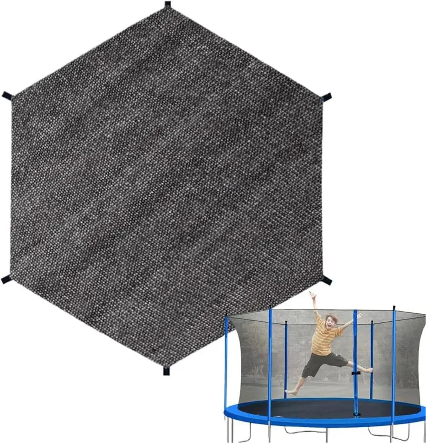 Trampoline Tent 6-14FT Trampoline Sunshade Tent Cover Trampoline Shade Cover Trampoline Protection Cover Compatible with 6-bar and 8-bar Models