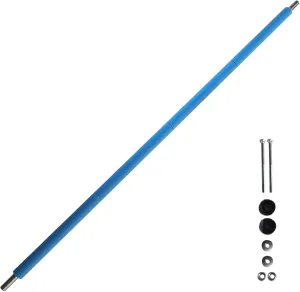 Trampolines Replacement Poles – 4pcs Straight Enclosure Set, Universals Foam Sleeves | Heavy-Duty Steel Construction, Fits 6-16 Ft Round Frames, Complete Hardware Accessories, Outdoor Safety Kit
