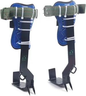 Tree Climbing Spikes Set Pole Climbing Spikes Safety Belt Straps Adjustable Climbing Tree Gears Portable for Outdoor Fruit Pick Logging Hunting