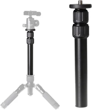 Tripod Center Column Extension Camera Mount Extender Telescopic Rod 3 Section Pole for Monopod DSLR Photo Studio Outdoor Macro Shooting