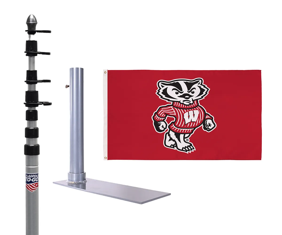 University of Wisconsin Ultimate Tailgate Flagpole Kit