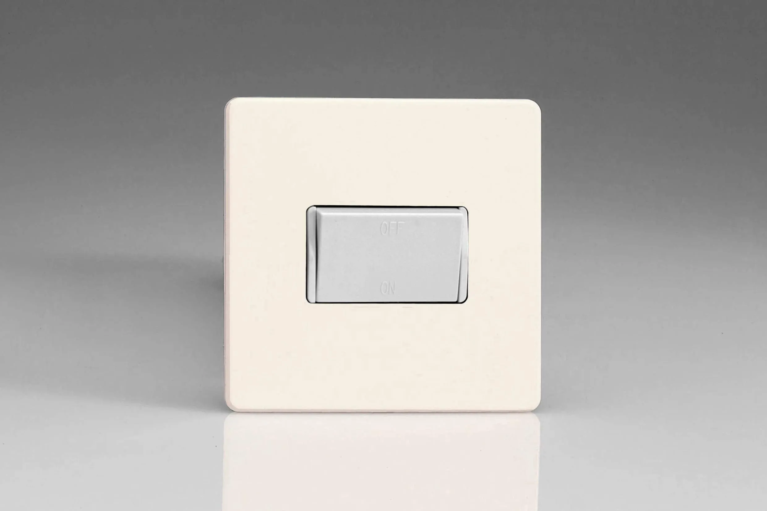 Varilight XDYFIWS.PD Screwless Primed 1-Gang 10A Fan Isolating Switch (3 Pole)