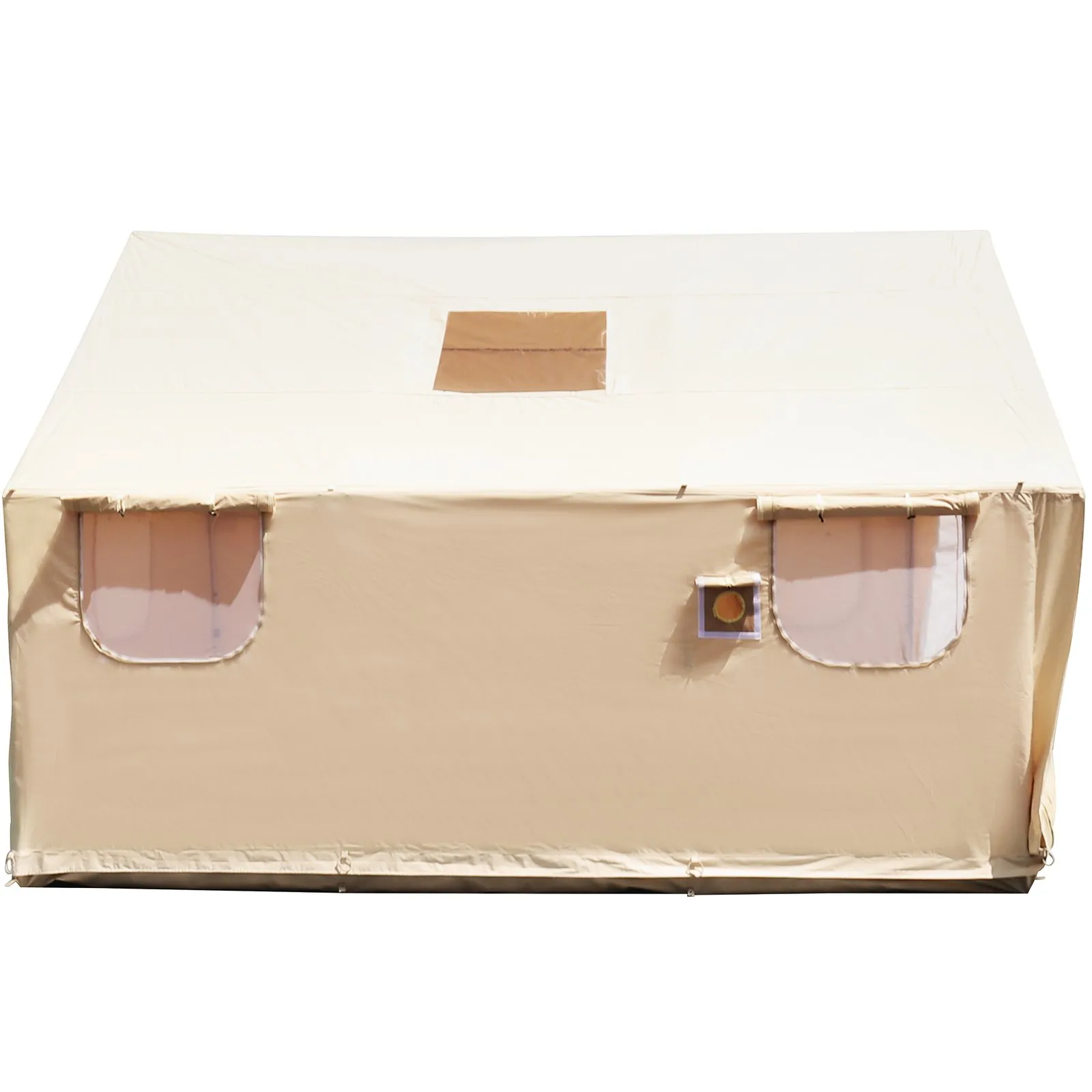 VEVOR Canvas Wall Tent 14X16ft - Waterproof, Durable & Spacious