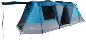 vidaXL Camping Tent Tunnel 4-Person Blue Waterproof