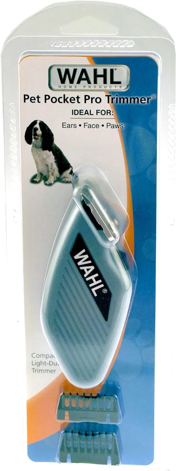 Wahl Pocket Pro Compact Trimmer for Touching Up Around Dogs and Cats Eyes, Ears, and Paws - Model 9961-900