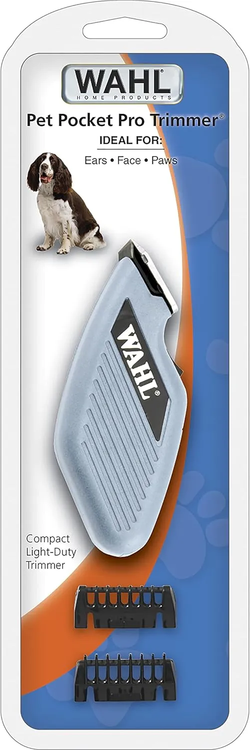 Wahl Pocket Pro Compact Trimmer for Touching Up Around Dogs and Cats Eyes, Ears, and Paws - Model 9961-900