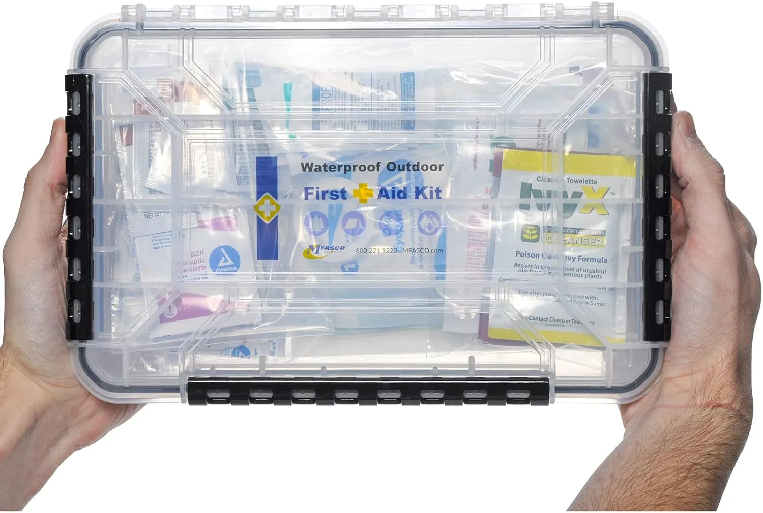 Waterproof First Aid Kit 93 Piece by MFASCO Flambeau Case