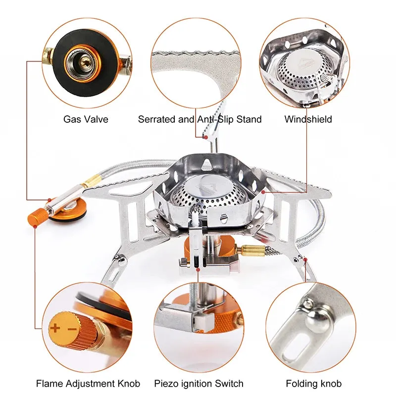 Widesea Camping Windproof Gas Burner