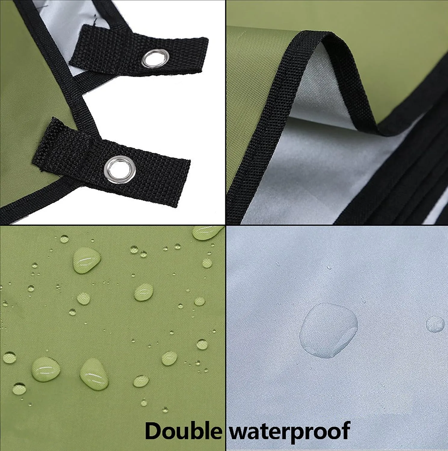 WoneNice 118 x 118 inches Camping Tarp for Tent, Tent Footprint, Sun Tarp, Ground Tarp, Insulated Thermal Silver Coating Survival Tarp for Beach, Car or Camping and Adventure