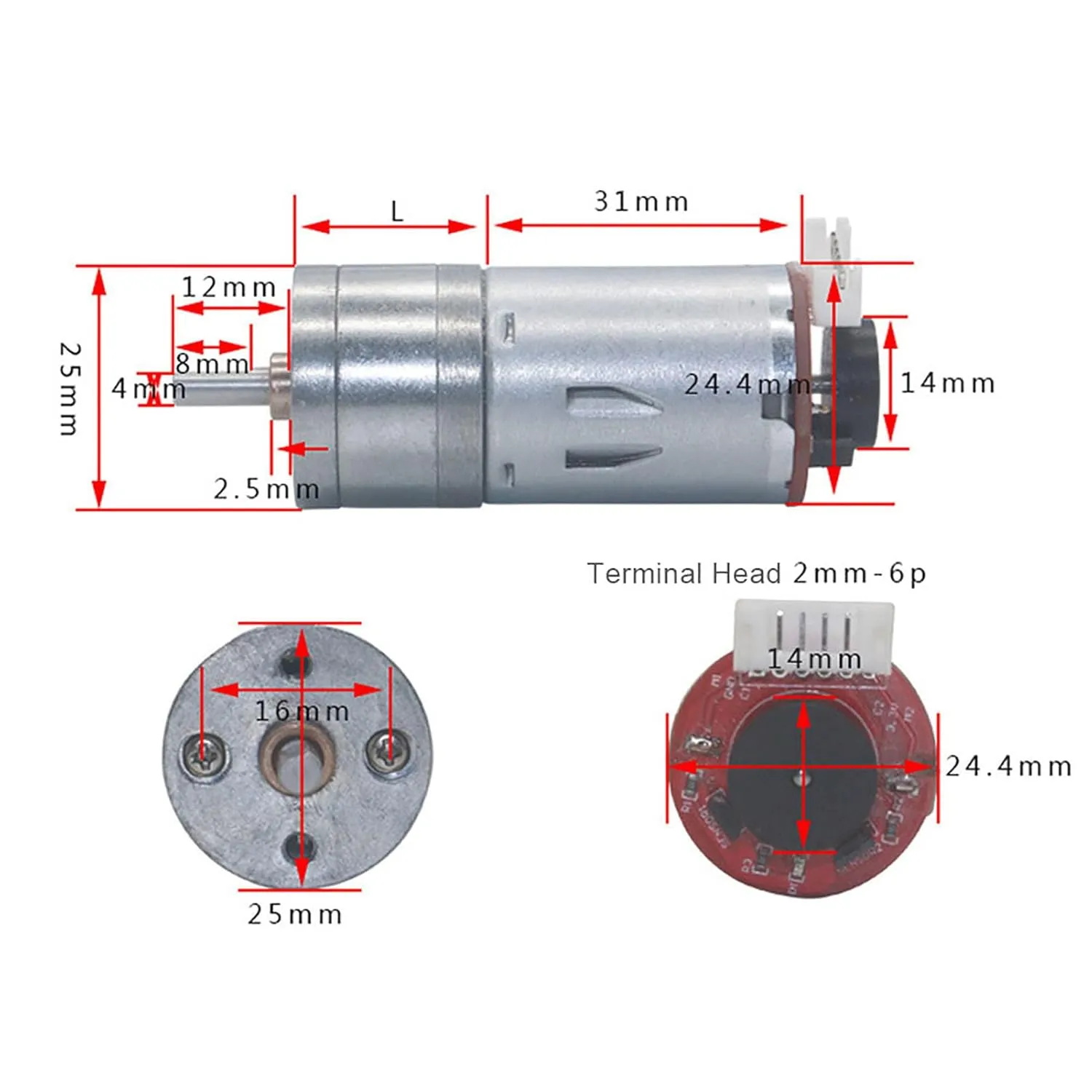 Yosoo Model Engine Kit, Mini Motor Dc 12V Encoder Gear Motor 65mm Wheel Kit Micro Speed Reduction Mini Small Dc for Smart Car Robot (Speed ​​40)