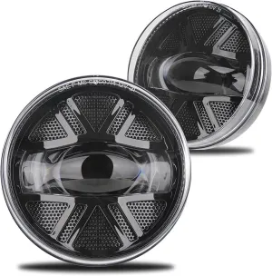 Z-OFFROAD Upgrade LED Fog Lights Compatible with GMC Sierra 1500 2500HD 3500HD 2007 2008 2009 2010 2011 2012 2013 2014 LED Fog Light Assembly Kit for Trucks Bumper Driving Lamps Replacement - Black