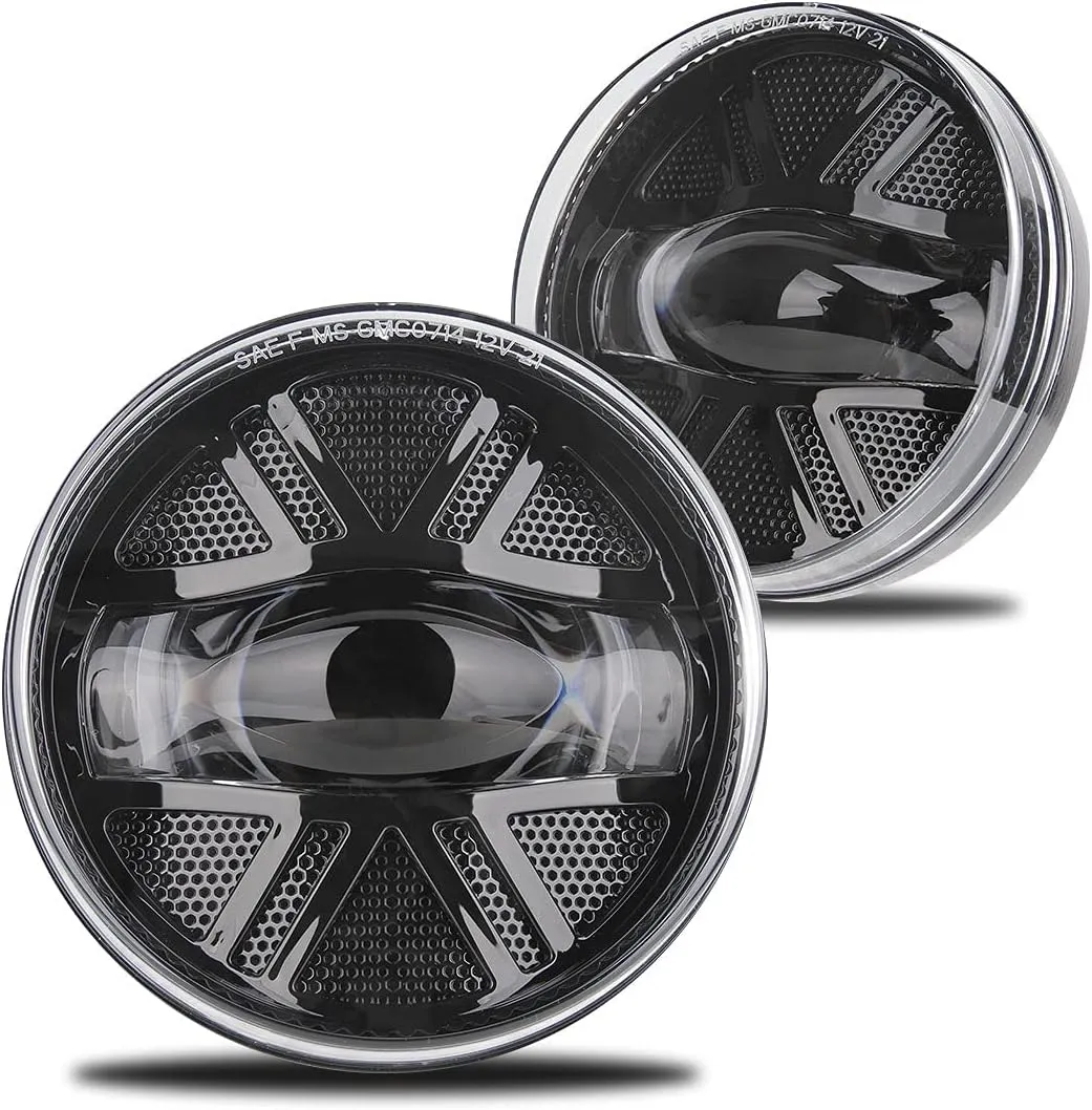 Z-OFFROAD Upgrade LED Fog Lights Compatible with GMC Sierra 1500 2500HD 3500HD 2007 2008 2009 2010 2011 2012 2013 2014 LED Fog Light Assembly Kit for Trucks Bumper Driving Lamps Replacement - Black