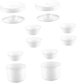 Zerodeko 2 Sets Disposable Tea Set Tea Infusers for Loose Tea Kettle Coffee Teacup Lid Saucer Spearmint Tea Unsweetened Tea Sieve for Loose Tea Mug Reusable Cups Unique Red Clear White Pp